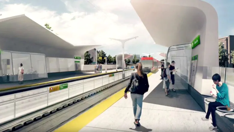 green line lrt concept drawing station