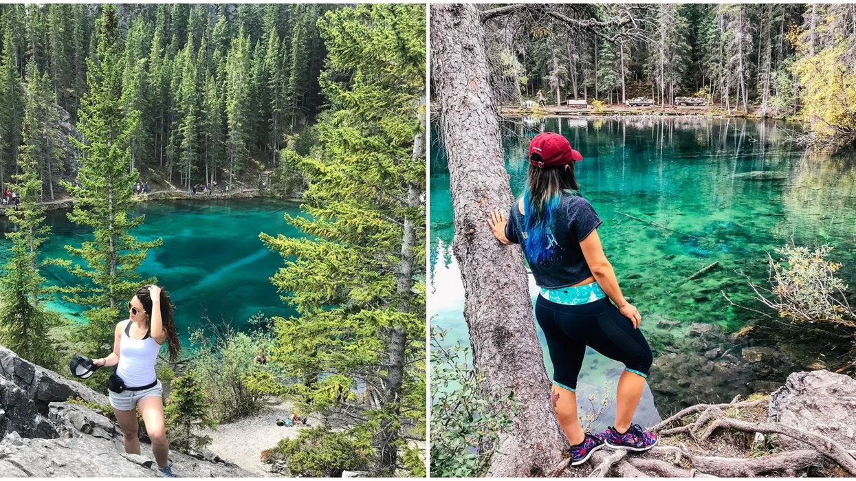 grassi lakes canmore hike leads you to a surreal emerald lake you wont believe is natural